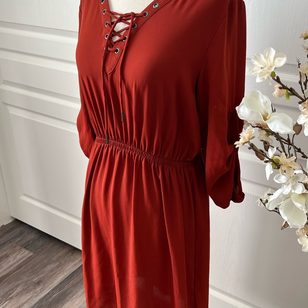 NWT Half Sleeve Midi Dress - Picture 2 of 11